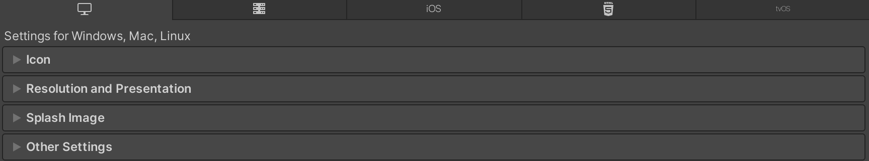 Настройки проигрывателя MacOS