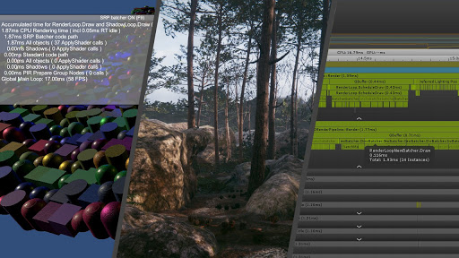 Scriptable Render Pipeline (SRP) Batcher сокращает процессорное время, необходимое Unity для рендеринга сцен со многими материалами, использующими один и тот же вариант шейдера..